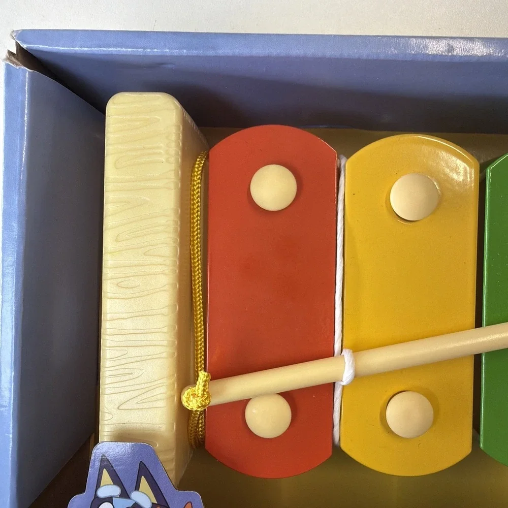 Bluey Magic Xylophone - Musical Toy for Kids with Child-Safe 4 Keys & Mallet